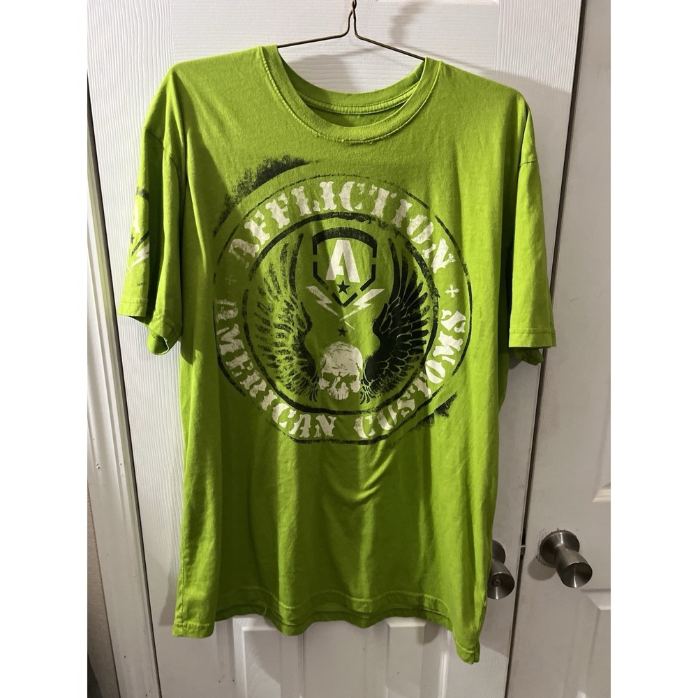 Affliction - "American Custom" - Green Shirt Mens Size 3X‎